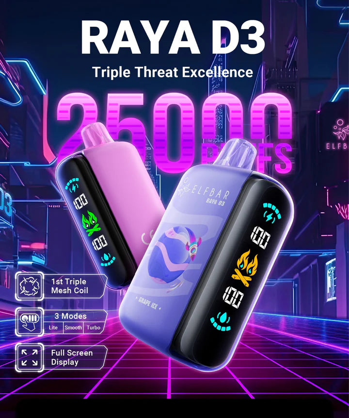 Elfbar Raya D3 25000 puffs Disposable VAPE